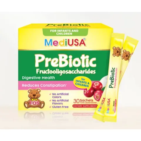 (Hàng nhập khẩu) Men vi sinh bổ sung chất xơ Probiotic Fructooligosaccharides MediUSA - Hộp 30 gói