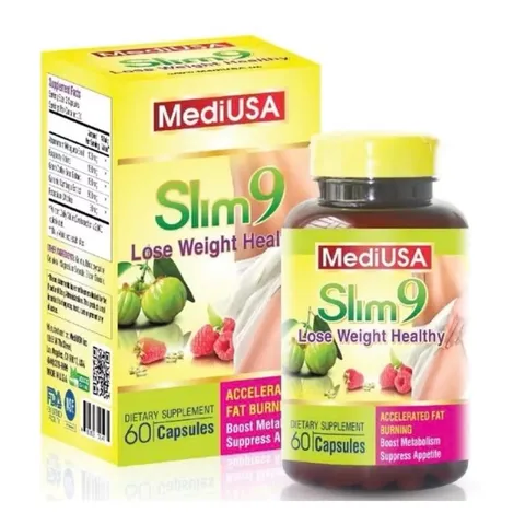 (Hàng nhập khẩu) MediUSA Slim 9 Lose Weight Healthy 60 Viên - Viên Uống Hỗ Trợ Giảm Cân, Kiểm Soát Cân Nặng