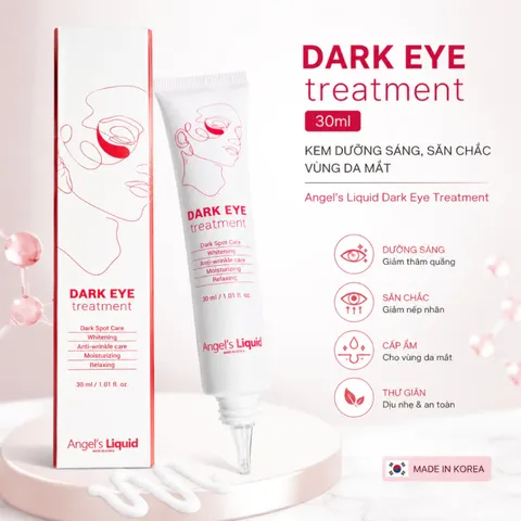 (Hàng nhập khẩu) Kem Dưỡng Mắt Angel's Liquid Dark Eye Treatment 30ml - Hỗ Trợ Dưỡng Ẩm, Làm Sáng Vùng Mắt