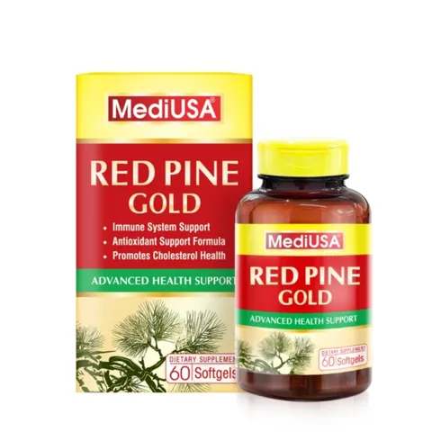 (Hàng nhập khẩu) MediUSA Red Pine Gold 60 Viên - Hỗ Trợ Tăng Cường Sức Đề Kháng