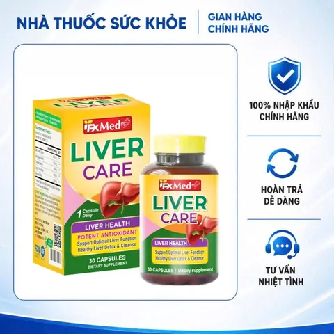 (Hàng nhập khẩu) Liver Care MediUSA 30 Viên - Hỗ Trợ Giải Độc Gan, Bảo Vệ Gan