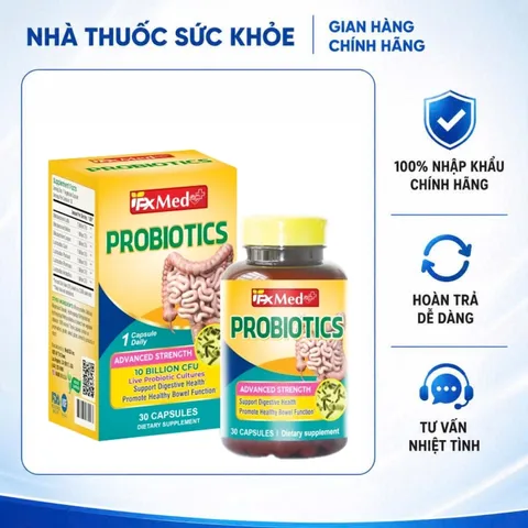 (Hàng nhập khẩu) Probiotics MediUSA 30 Viên - Hỗ Trợ Hệ Tiêu Hóa