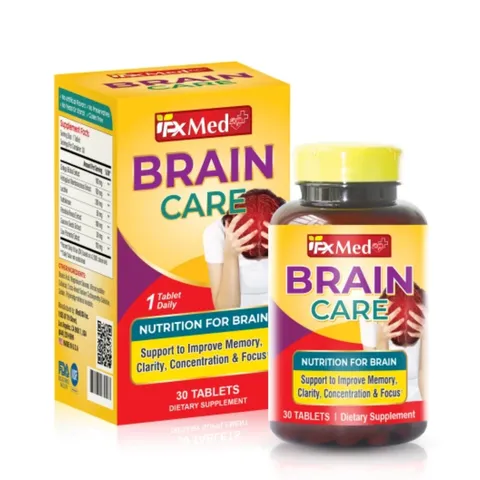 (Hàng nhập khẩu) PxMed Brain Care MediUSA 30 Viên - Hỗ Trợ Tuần Hoàn Não