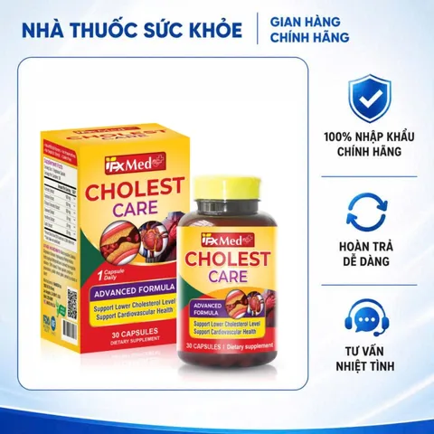 (Hàng nhập khẩu) Cholest Care MediUSA 30 Viên - Hỗ Trợ Kiểm Soát Cholesterol