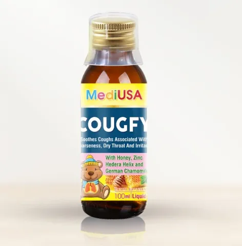 (Hàng nhập khẩu) Siro MediUSA Cougfy hỗ trợ hô hấp trên cho trẻ từ 6 tháng tuổi - Chai 100ml
