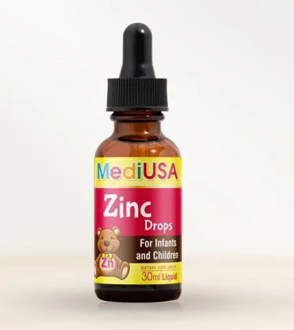 (Hàng nhập khẩu) Siro Zinc Drops MediUSA hỗ trợ bổ sung kẽm dạng giọt cho trẻ - Chai 30ml