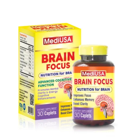 (Hàng nhập khẩu) Brain Focus MediUSA 30 Viên - Hỗ Trợ Trí Nhớ