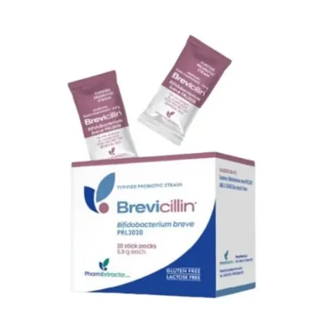 (Hàng nhập khẩu) Men Brevicillin Hộp 20 Gói - Hỗ Trợ Hệ Vi Sinh Đường Ruột
