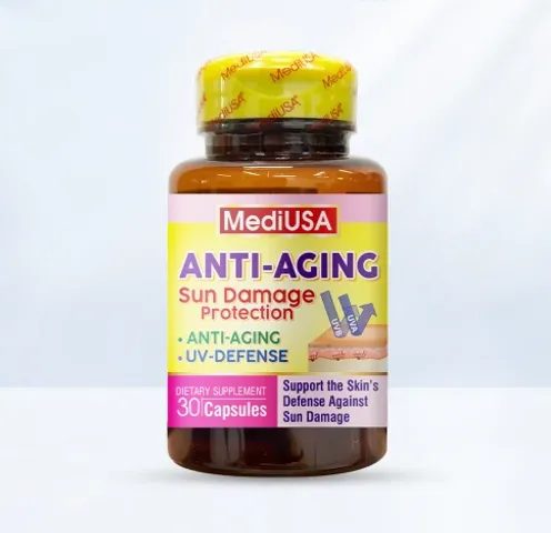 Hàng nhập khẩu - Viên uống Anti-Aging MediUSA hỗ trợ làm đẹp và trẻ hóa da của Mỹ - Lọ 30 viên