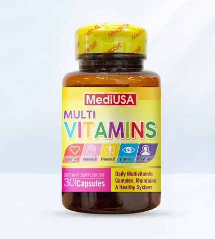 (Hàng nhập khẩu) Vitamin tổng hợp Multi Vitamins MediUSA - Bổ sung Vitamin, khoáng chất cho cơ thể lọ 30 viên