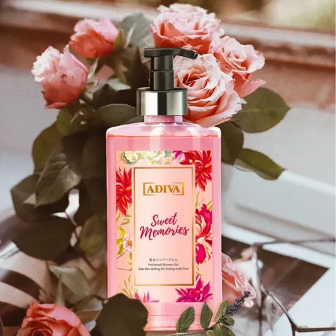 (Hàng chính hãng) Sữa Tắm Adiva Dưỡng Ẩm Hương Nước Hoa Sweet Memories 400ml