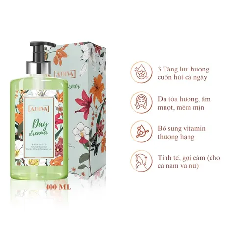 (Hàng chính hãng) Sữa Tắm Hương Nước Hoa Adiva Day Dreamer 400ml