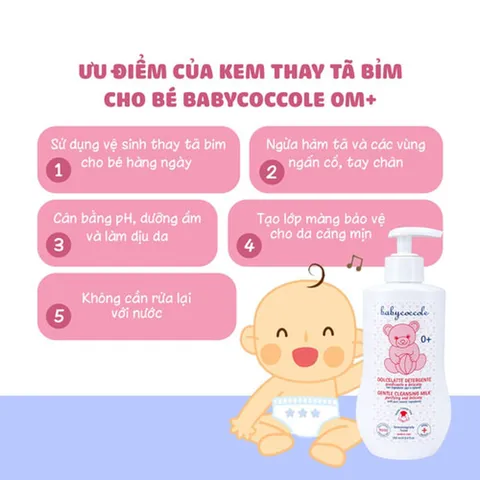 (Hàng nhập khẩu) Sữa Làm Sạch Da Vùng Tã Bỉm Babycoccole 250ml