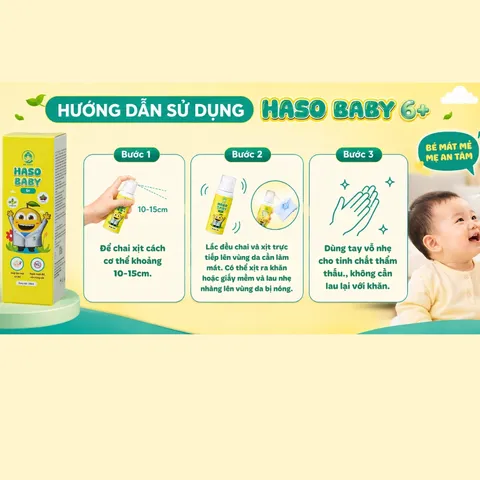 (Hàng chính hãng) Xịt Làm Mát Da Haso Baby 6+ Dr.Maya 100ml