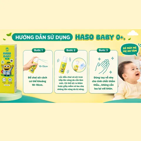 (Hàng chính hãng) Xịt Làm Mát Da Haso Baby 0+ Dr.Maya 100ml