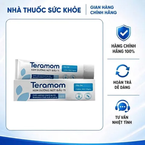(Hàng chính hãng) Kem Dưỡng Nứt Đầu Ti Teramom 20g - Hỗ Trợ Cấp Ẩm, Làm Mềm Da