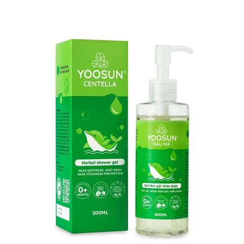 (Hàng chính hãng) Sữa Tắm Gội Cho Bé Yoosun Rau Má Dạng Gel 200ml - Hỗ Trợ Làm Sạch Dịu Nhẹ