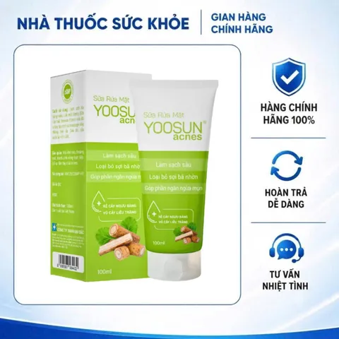 (Hàng chính hãng) Sữa Rửa Mặt Yoosun Acnes 100ml - Hỗ Trợ Làm Sạch Da