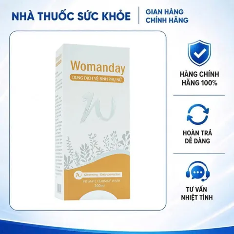 (Hàng chính hãng) Dung Dịch Vệ Sinh Phụ Nữ Womanday 200ml - Hỗ Trợ Làm Sạch Nhẹ Nhàng