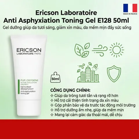 (Hàng nhập khẩu) Anti Asphyxiation Toning Gel E128 50ml - Hỗ Trợ Dưỡng Da