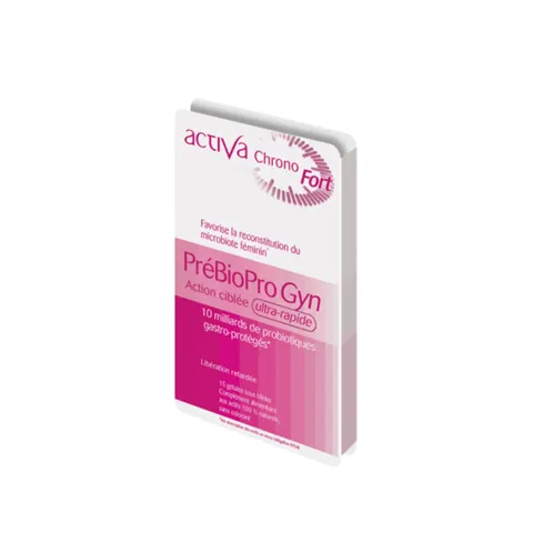 (Hàng nhập khẩu) Activa Prebiopro Gyn Hộp 15 Viên - Bổ Sung Lợi Khuẩn Cho Phụ Nữ