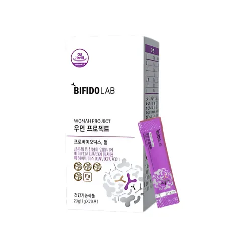 (Hàng nhập khẩu) Bifidolab Woman Project Hộp 20 Gói - Hỗ Trợ Cân Bằng Hệ Vi Sinh Âm Đạo Và Đường Ruột
