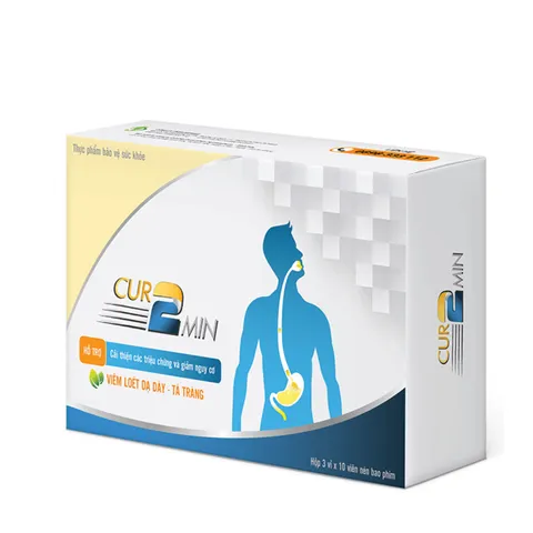 (Hàng chính hãng) CUR2MIN Hộp 30 Viên - Viên Nghệ Hỗ Trợ Bảo Vệ Dạ Dày