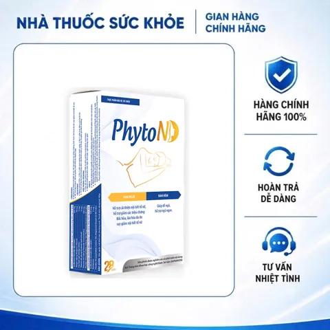 (Hàng chính hãng) PhytoND Hộp 28 Viên - Hỗ Trợ Giấc Ngủ Và Tỉnh Táo
