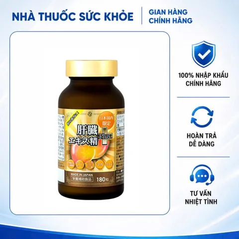 (Hàng nhập khẩu) Viên Uống Hỗ Trợ Giải Độc Gan Nichiei Bussan Liver Hydrolyzate Plus 180 Viên