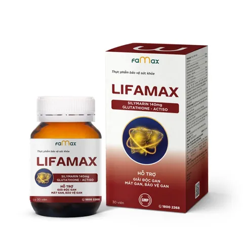 (Hàng chính hãng) Lifamax Hộp 30 Viên - Hỗ Trợ Giải Độc Gan, Mát Gan