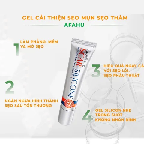 (Hàng nhập khẩu) Provamed Scar Silicone 10g - Kem Hỗ Trợ Làm Mờ Sẹo