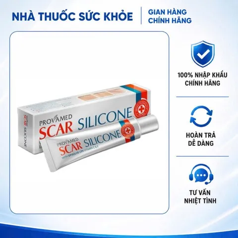 (Hàng nhập khẩu) Provamed Scar Silicone 10g - Kem Hỗ Trợ Làm Mờ Sẹo