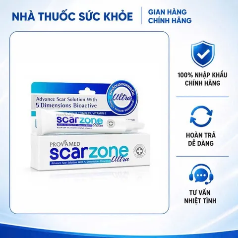 (Hàng nhập khẩu) Provamed Scar Zone Ultra Cream 10g - Kem Hỗ Trợ Làm Mờ Sẹo