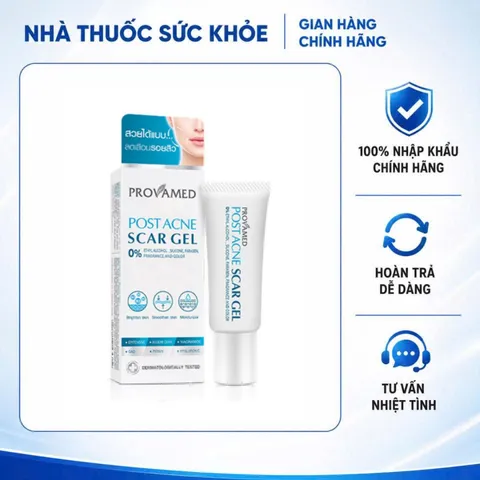 (Hàng nhập khẩu) Provamed Post Acne Scar Gel 4g - Gel Hỗ Trợ Làm Mờ Thâm Sẹo Sau Mụn