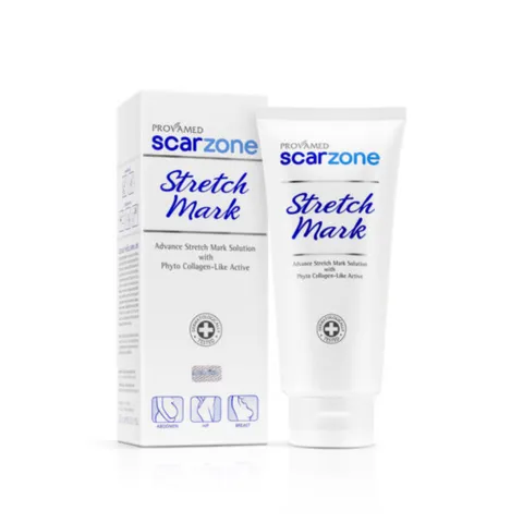 (Hàng nhập khẩu) Provamed Scar Zone Stretch Mark Cream 200ml - Kem Hỗ Trợ Cải Thiện Rạn Da