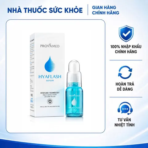 (Hàng nhập khẩu) Serum Provamed Hyaflash 15ml - Cấp Ẩm Nhanh Chóng, Căng Bóng Da