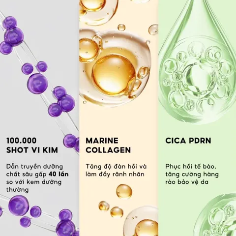 (Hàng nhập khẩu) Mary & May 1000 Shot Spicule Collagen PDRN Cream 15g - Kem Dưỡng Vi Kim Hỗ Trợ Cải Thiện Kết Cấu Da