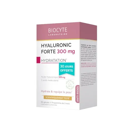 (Hàng nhập khẩu) Biocyte Hyaluronic Forte 300mg Hộp 90 Viên - Bổ Sung Acid Hyaluronic