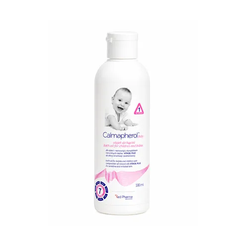 (Hàng nhập khẩu) Dầu Tắm Calmapherol Baby Bath Oil Chai 180ml - Chiết Xuất 7 Loại Tinh Dầu Tự Nhiên Cho Bé