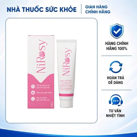 (Hàng chính hãng) Kem NIROSY Tuýp 20g - Hỗ Trợ Sáng Da, Mờ Thâm Vùng Kín