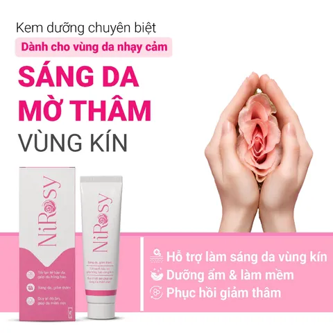 (Hàng chính hãng) Kem NIROSY Tuýp 20g - Hỗ Trợ Sáng Da, Mờ Thâm Vùng Kín