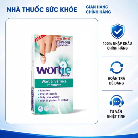 (Hàng nhập khẩu) Wortie Liquid 5ml - Dung Dịch Hỗ Trợ Chăm Sóc Vùng Da Cứng