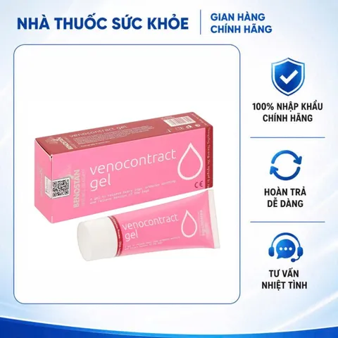 (Hàng nhập khẩu) Gel Venocontract Tuýp 75ml - Hỗ Trợ Giảm Nặng Mỏi Chân, Hỗ Trợ Suy Giãn Tĩnh Mạch