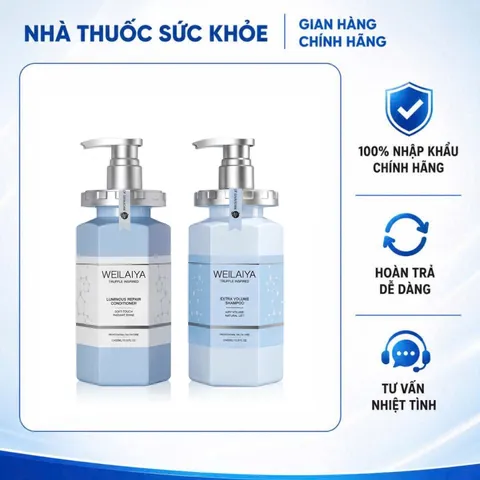(Hàng nhập khẩu) Bộ Gội Xả Weilaiya Truffle Inspired Extra Volume & Luminous Repair 450ml x 2 - Sạch Thoáng, Phồng Tóc, Mềm Mượt