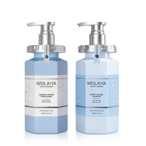 (Hàng nhập khẩu) Bộ Gội Xả Weilaiya Truffle Inspired Extra Volume & Luminous Repair 450ml x 2 - Sạch Thoáng, Phồng Tóc, Mềm Mượt
