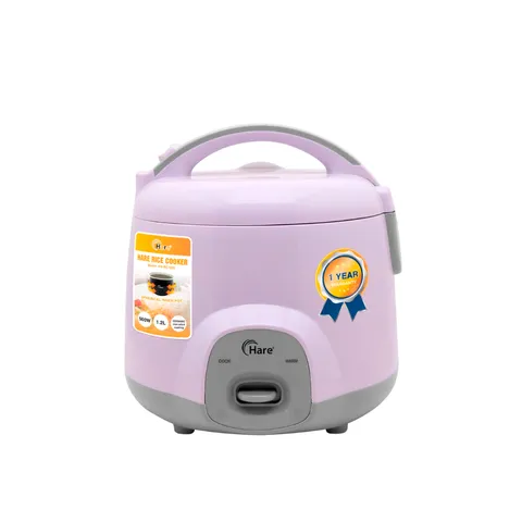 (Hàng nhập khẩu) Nồi Cơm Điện Hare HR-RC1206 1.2L - Kèm Xửng Hấp, Lòng Nồi Chống Dính Ceramic