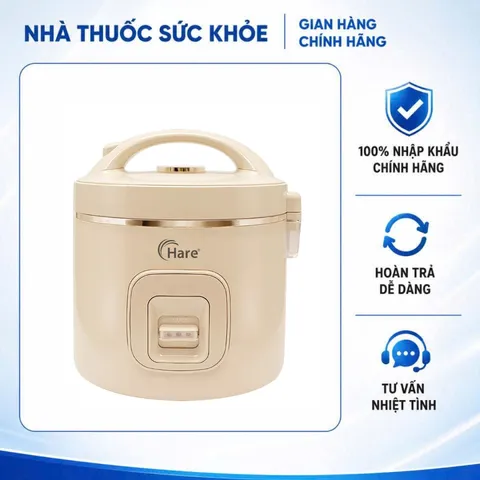 (Hàng nhập khẩu) Nồi Cơm Điện Hare HR-RC1818 1.8L - Công Suất 700W, Công Nghệ Ủ Ấm 2D