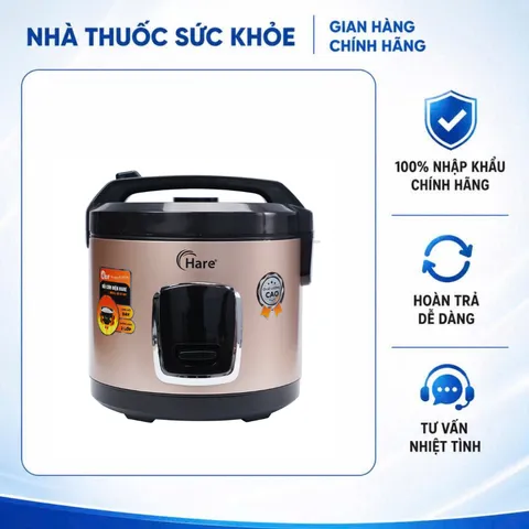 (Hàng chính hãng) Nồi Cơm Điện Hare HR-RC1801 1.8L - Công Suất 700W