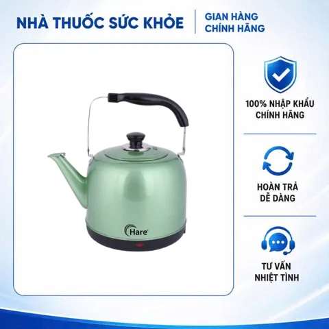 (Hàng chính hãng) Ấm Điện Đun Nước Hare HR-KE1850 5.0L Màu Xanh Cốm - Công Suất 1500W