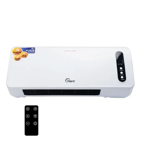 (Hàng chính hãng) Máy Sưởi Gốm Treo Tường Hare HR-HT2003 - Công Suất 2000W